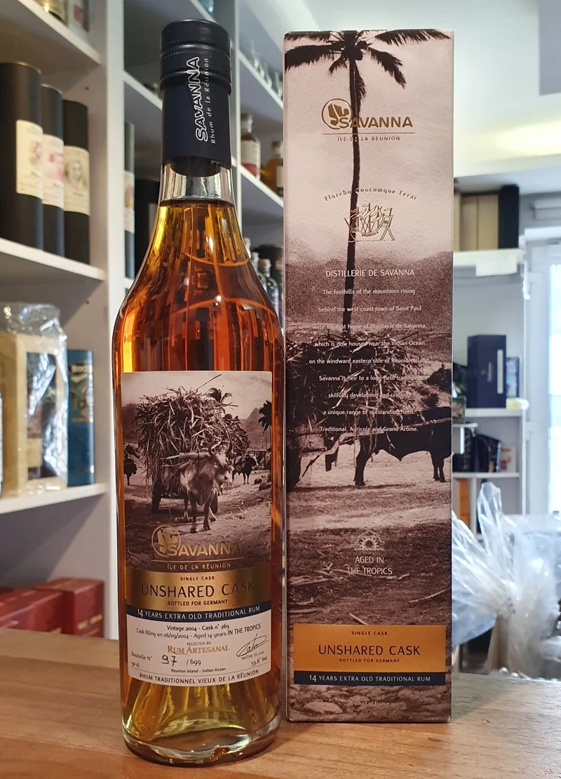 X Savanna single cask 2004 #263 14y unshared cask Reunion Rhum 53,6 % vol. 0,5l artesanal rum