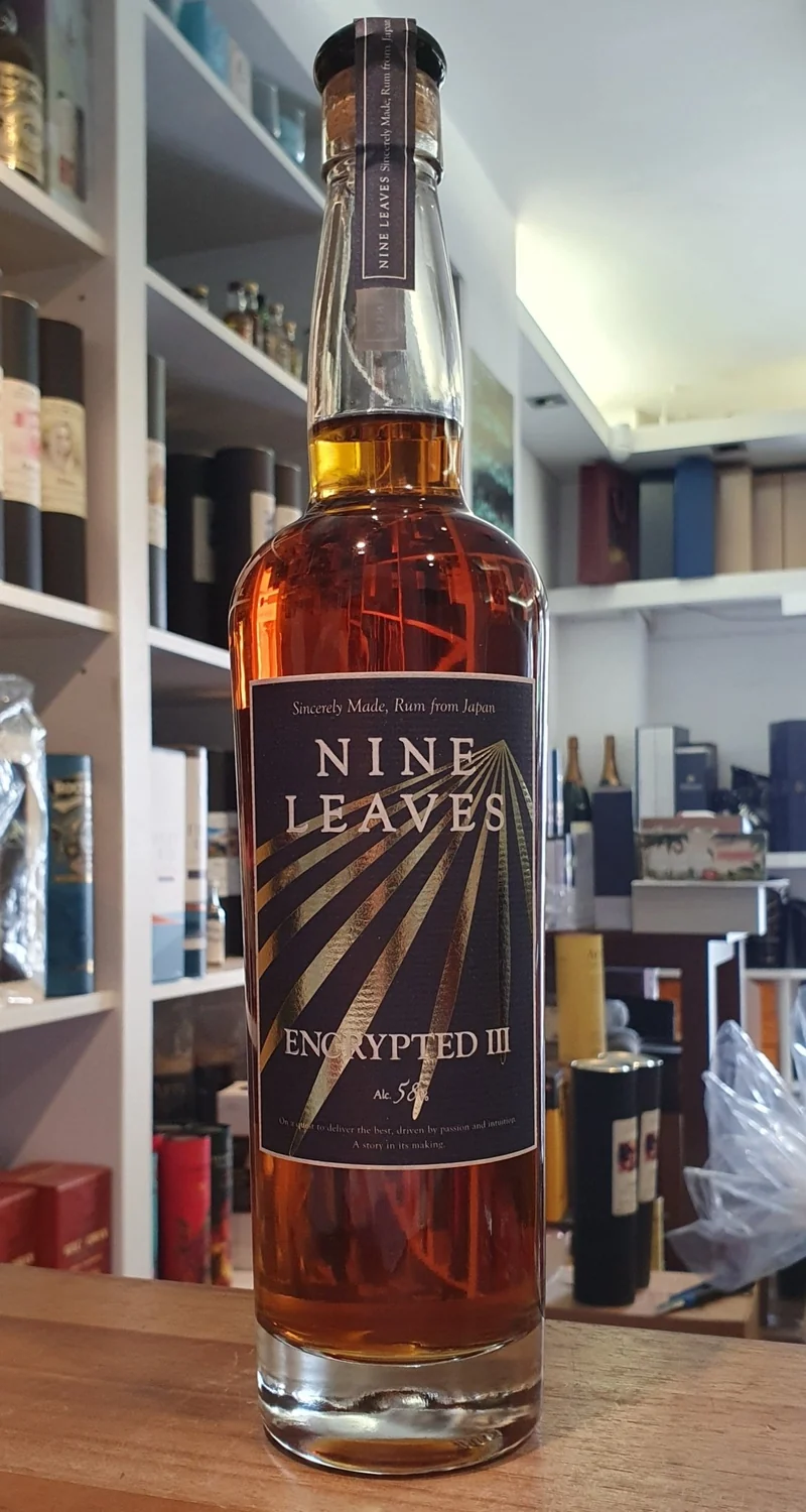 Rum Nine Leaves Encrypted 3 III Japan 58 %vol 0,7l Otsu Shiga