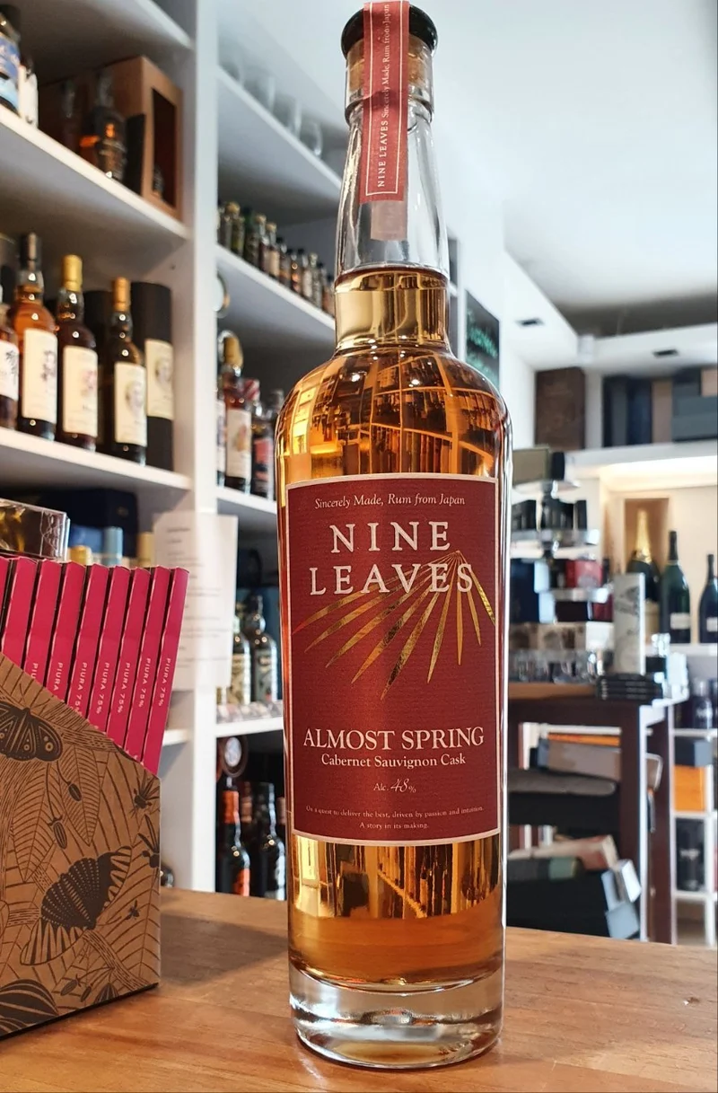 X Rum Nine Leaves Almost Spring 2020 Japan 48%vol 0,7l Otsu Shiga Cabernet-Sauvignon-Weinfass finish