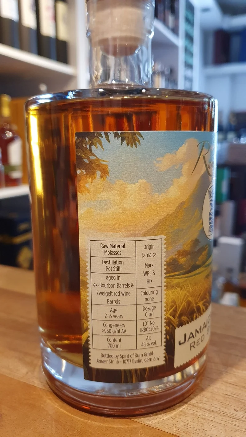 X Rumclub Jamaica HD / WPE Zweigelt RED Barrel 2024 2-15y 48% 0,7l fl Rum club blend
