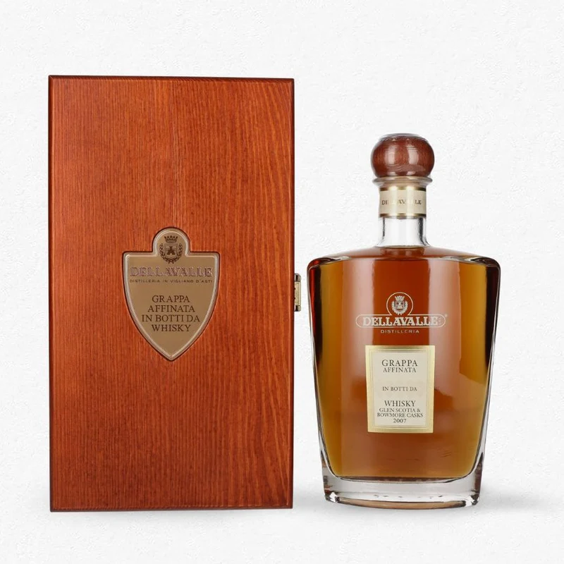 Dellavalle Grappa Affinata in botti da Whisky Glen Scotia & Bowmore Casks 2007 42% 0,7L
