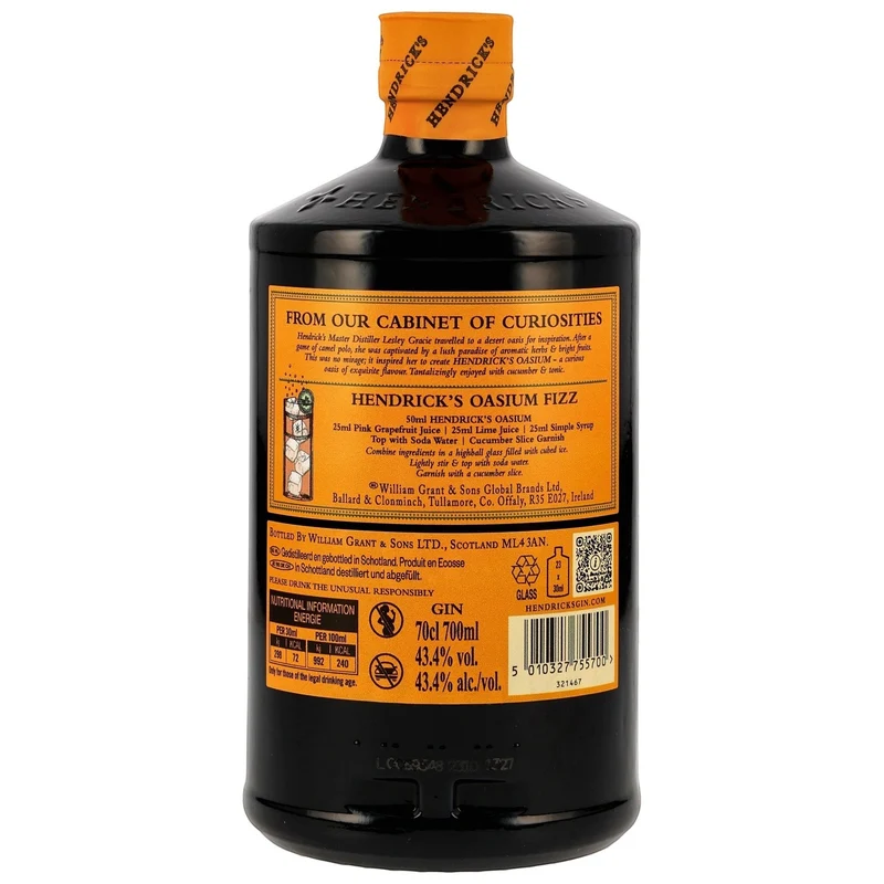 HENDRICK's - Oasium Gin - 43,4% Vol.