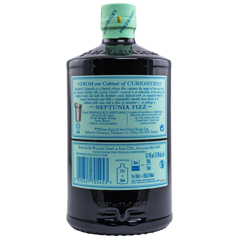 HENDRICK's - Neptunia Gin - 43,4% Vol.