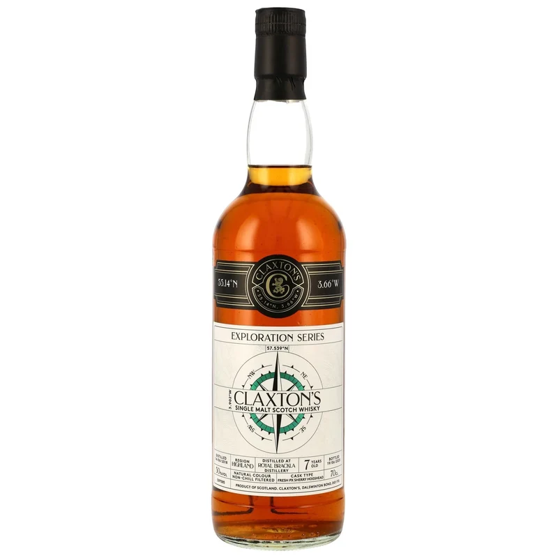 ROYAL BRACKLA - 7 Jahre Fresh PX Sherry Cask - 50% Vol.