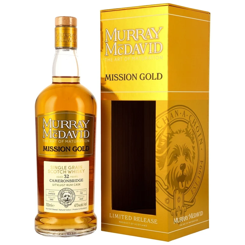 Cameronbridge - 32 Jahre Uitvlugt Rum Cask Finish - 47,5% Vol.