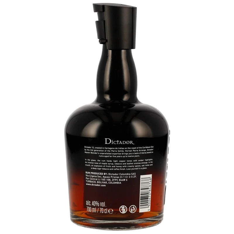 DICTADOR - 12 Jahre Ron Colombiano - 40% Vol.