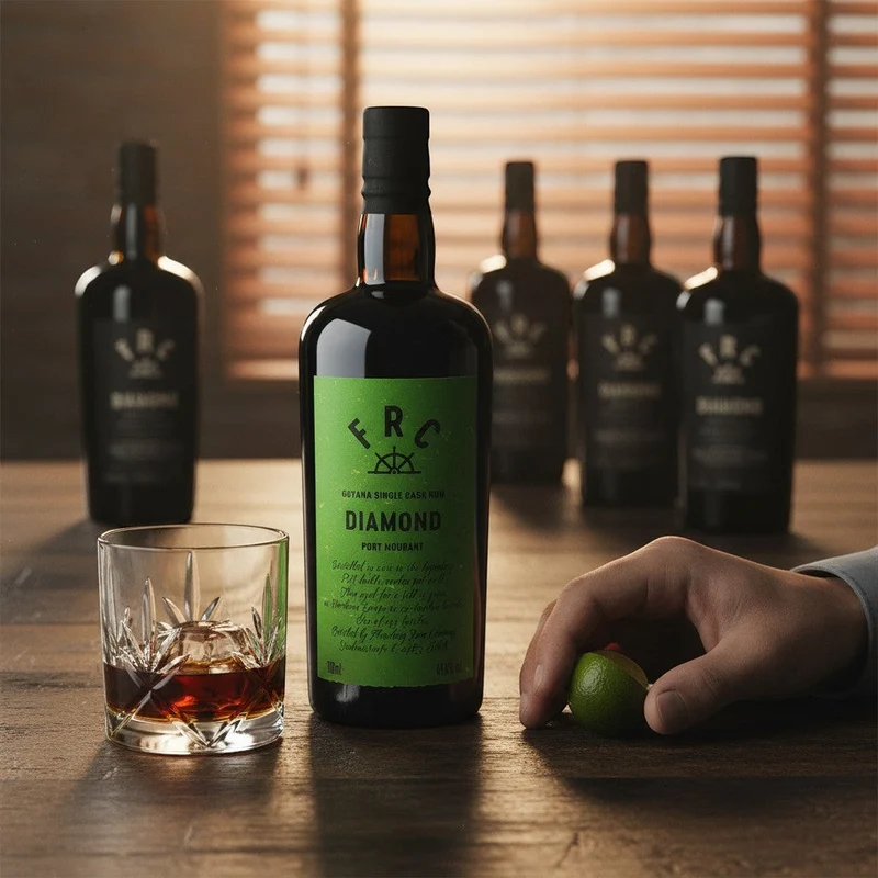 FRC - Diamond Port Mourant 2010/2025 15 Jahre Single Cask Rum - 51,6% Vol.
