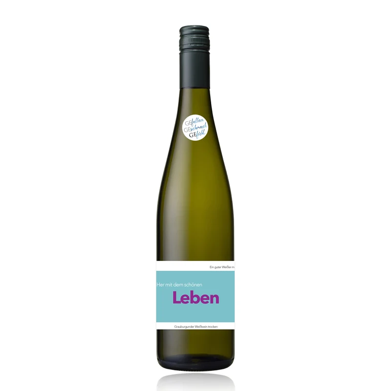 Her mit dem schönen Leben - Grauburgunder - Weißwein 0,75l