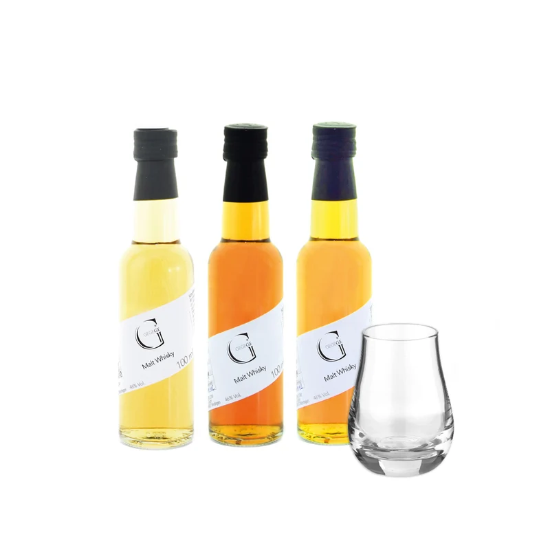 WHISKY TASTING - 3 Single Malt Whiskys & Whisky Glas
