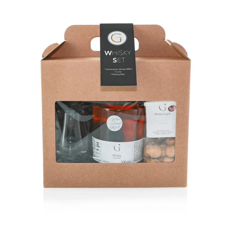 WHISKY SET - großer Single Malt Whisky & Whisky Glas