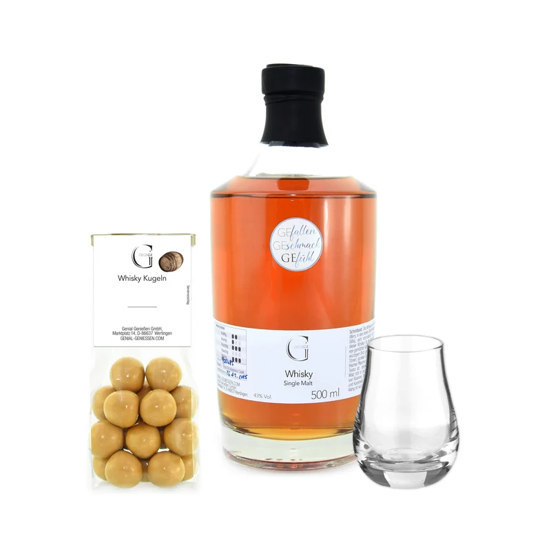 WHISKY SET - großer Single Malt Whisky & Whisky Glas