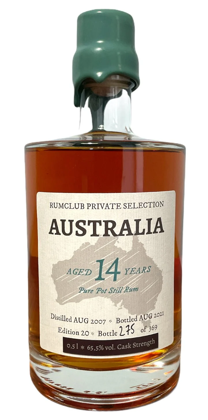 Rumclub Ed. 20 Australia 2007 65,5% vol. 0,5l Single cask Rum club Australien private Selection Edition