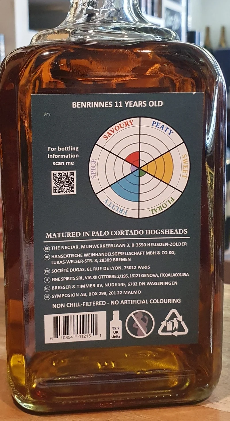 X Benrinnes 11 y Palo Cortado cask Cadenhead's 0,7l 46 %vol. 02 2026 Whisky