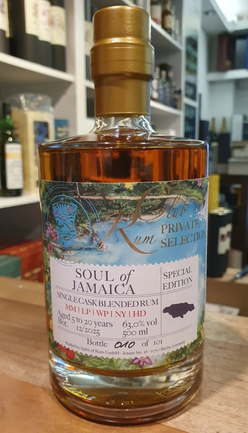 Rumclub Soul of Jamaica 2026 63 % vol. 0,5l Special Edition Rum club Jamaika 5-20y