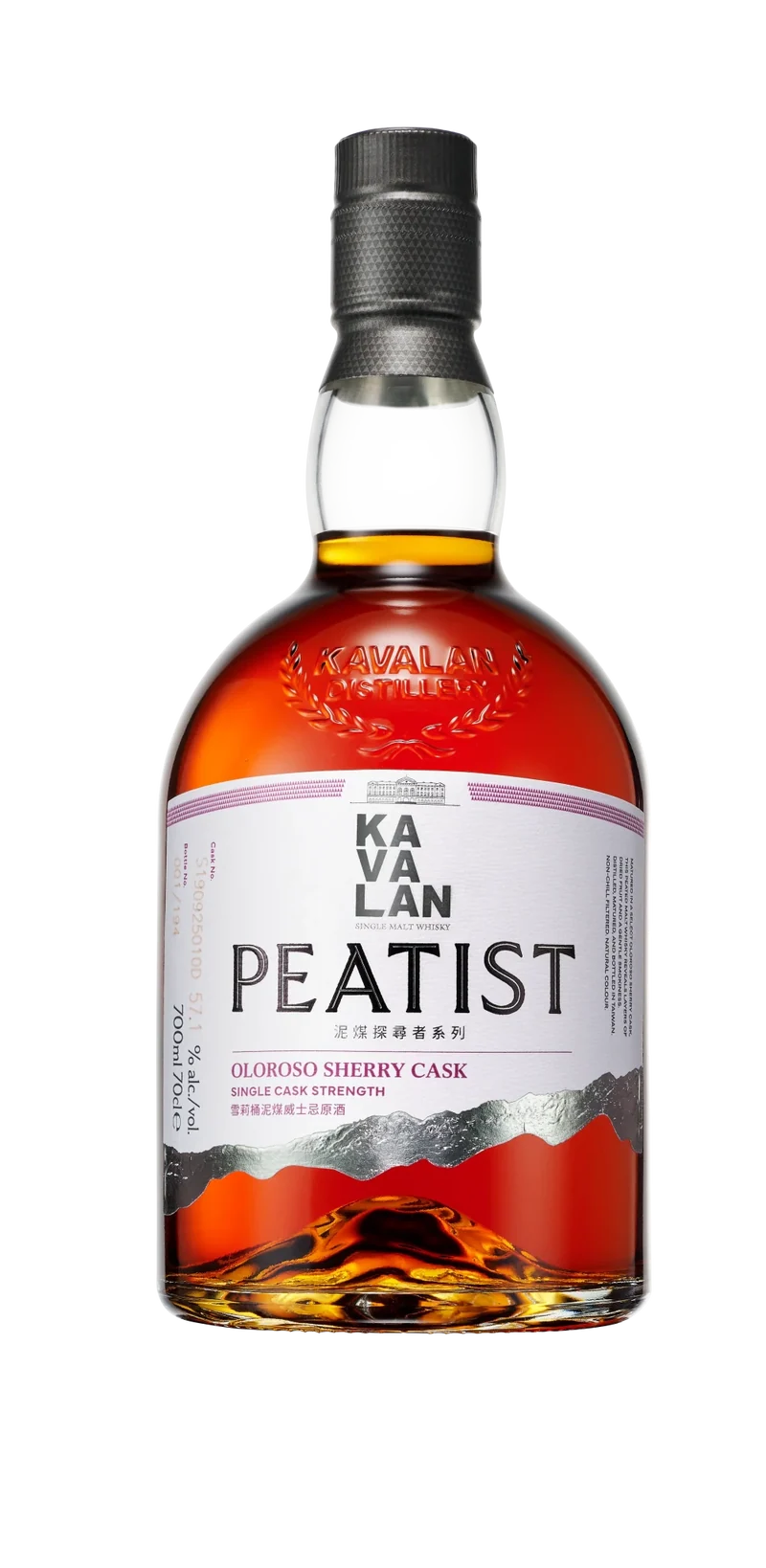 Kavalan Peatist Ex-Sherry vol 0.7l Fl 58,6 %vol. Taiwan Whisky