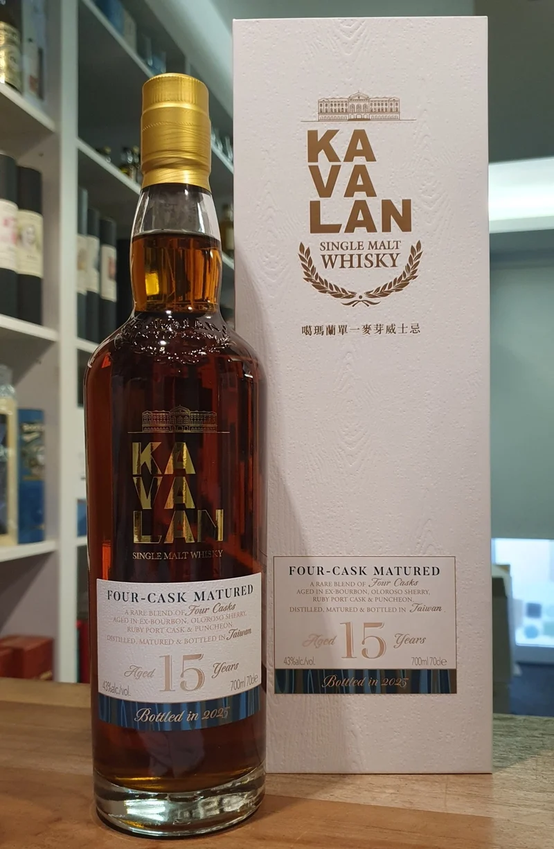 X Kavalan 15 y Four Casks 2025 Edition 0.7l Fl 43 %vol. Taiwan Whisky