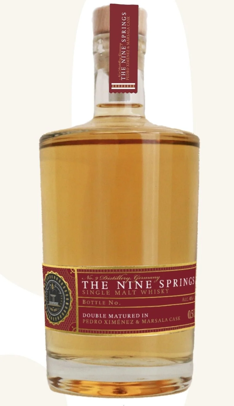 The Nine Springs Peated Breeze PX / Marsala 2026 cask Edition whisky 0,5l 48 % vol.