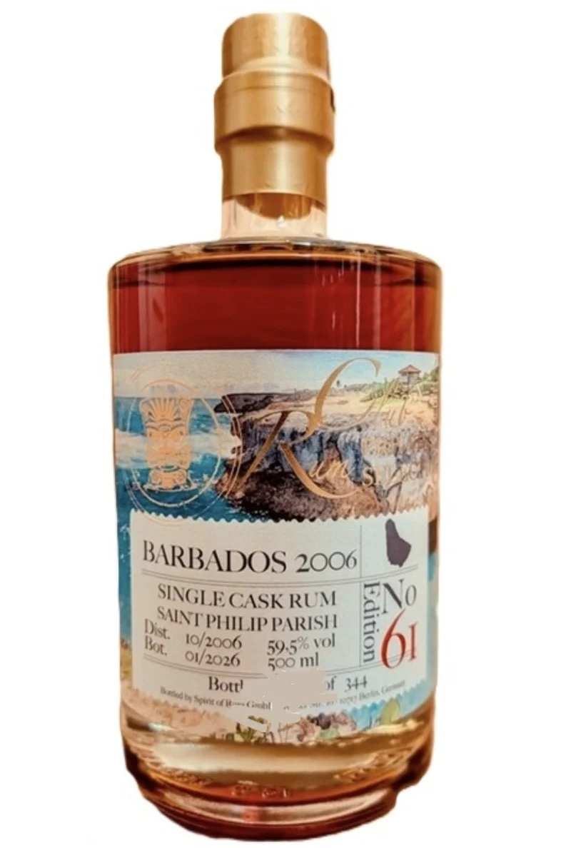 Rumclub Ed. 61 Foursquare 2006 Barbados Saint Philip parish 59,5 % vol. 0,5l Single cask Rum club