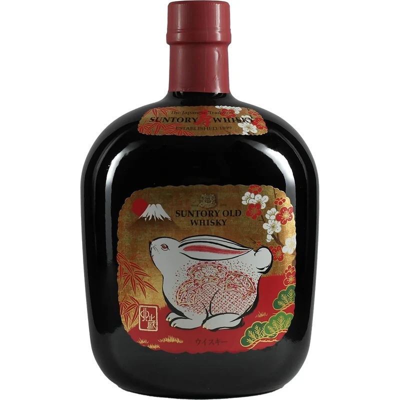 Suntory Old Whisky Zodiac Sternzeichen Flasche Hase / Rabbit 2023
