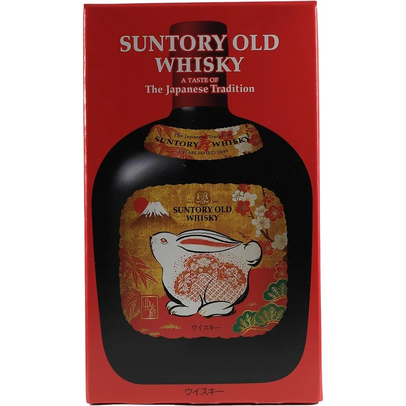 Suntory Old Whisky Zodiac Sternzeichen Flasche Hase / Rabbit 2023