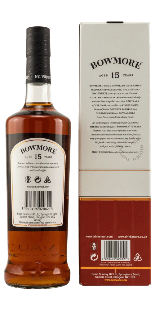 Bowmore 15 Jahre - Sherry Cask Finish (Box)