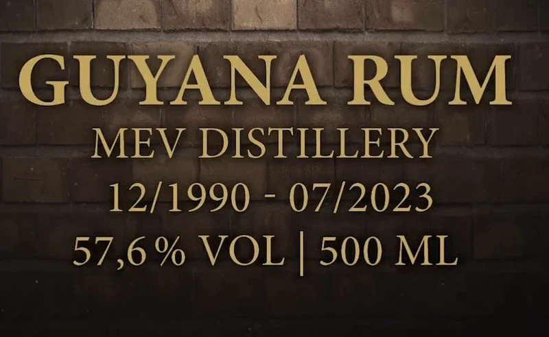 Ra Guyana Enmore 1990 2023 MEV 32y 57,6% 0,5l #71 single cask Rum Artesanal