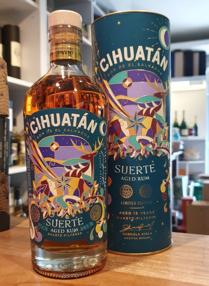 Cihuatan Suerte 15 y 2023 0,7l 44,2% vol. Rum el salvador