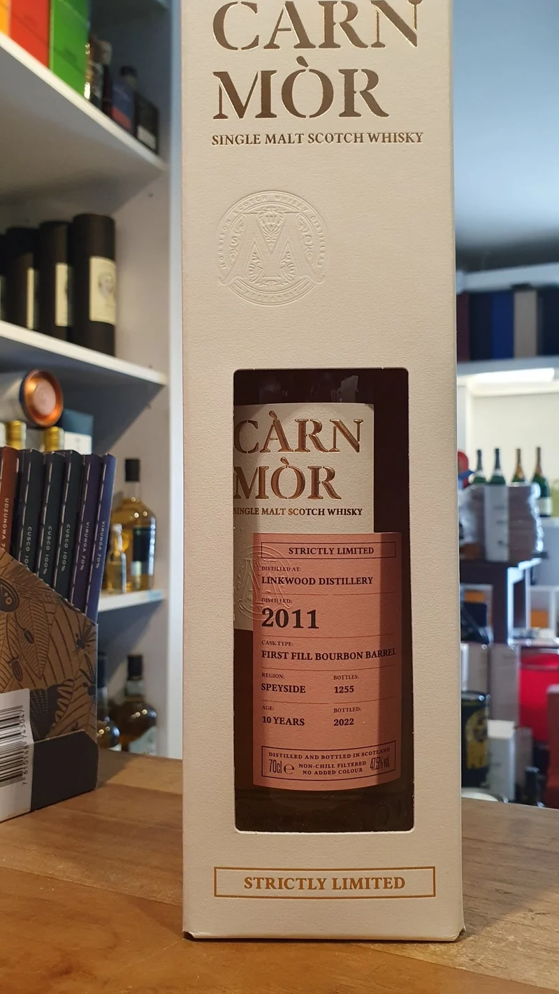 X Linkwood FFB 2011 2022 10y first fill Bourbon Barrel Carn Mor Speyside 47,5% vol. 0,7l Strictly Limited Whisky