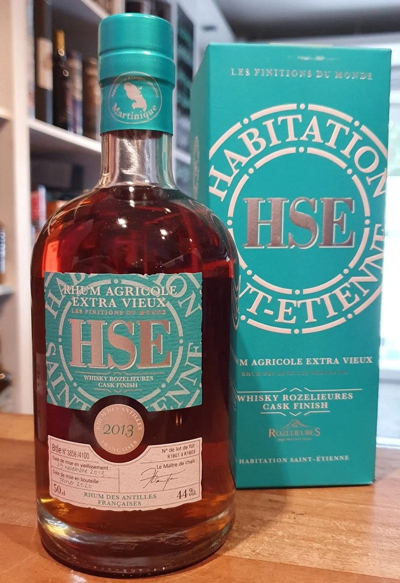 HSE 2013 2020 Rozelieures cask 44% vol. 0,5l Rum Agricole Rhum Martinique