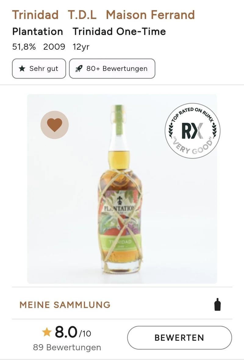 Plantation one time Trinidad 11y 2009 2021 0,7l 51,8% vol. limited Edition Rum Planteray