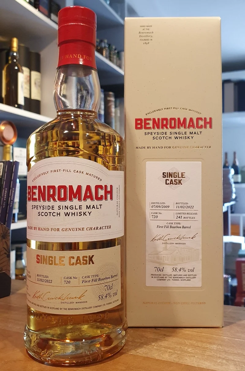 X Benromach 2009 FFB single cask 2022 #720 German selection 0,7l 58,4% vol. Whisky
