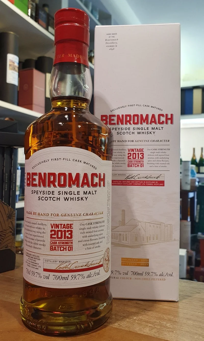 Benromach 2013 2023 Cask Strength Batch 1 0,7l 59,7 % vol. Whisky vintage