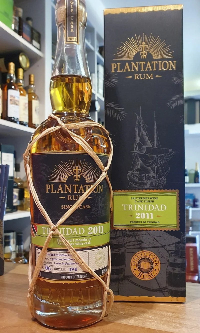 Plantation Trinidad 2011 2022 Sauternes Cask XO 0,7l 43,1 % vol. single cask Rum ss Planteray