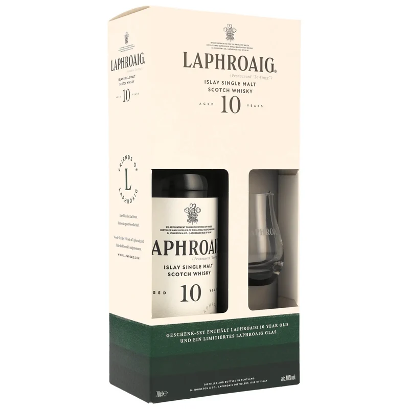 Laphroaig 10 Jahre mit Glas