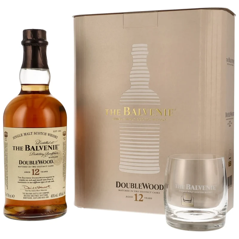 Balvenie Double Wood 12 Jahre mit Glas