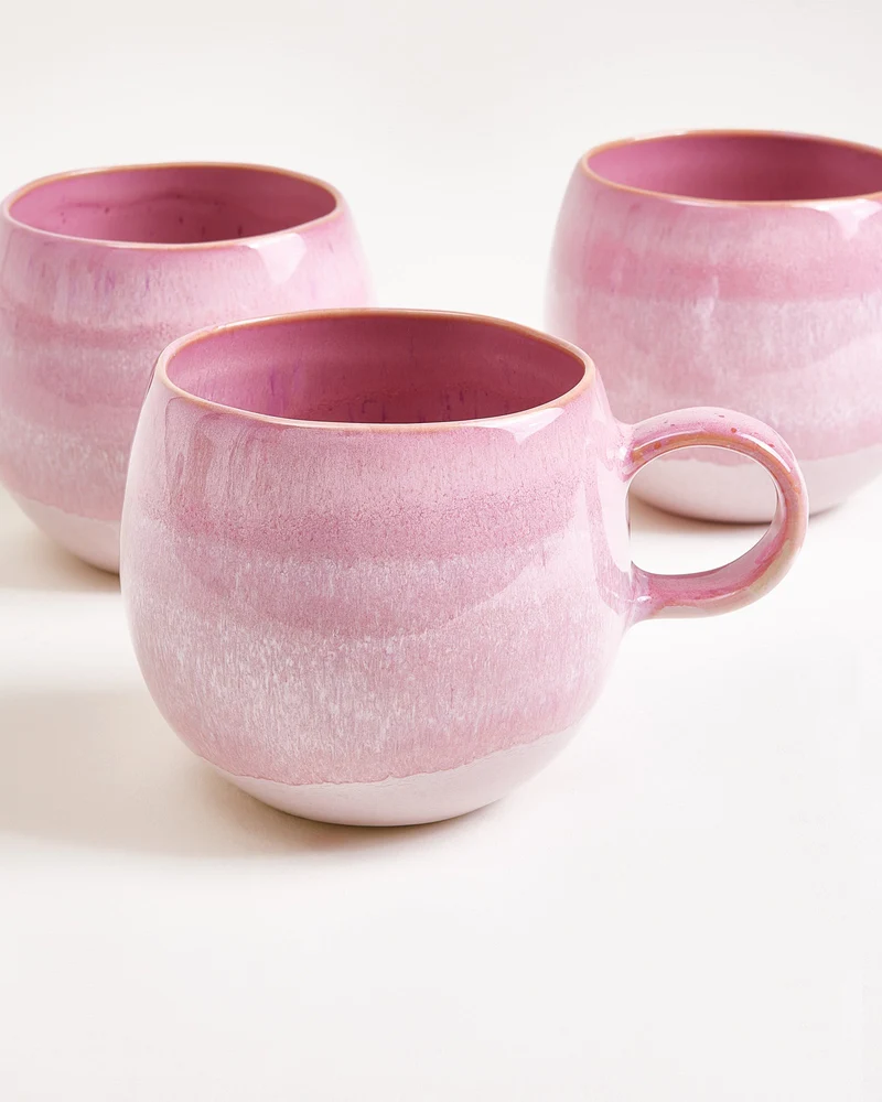 Bica Tasse groß pink 4er-Set