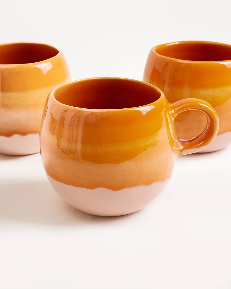 Bica Tasse groß orange 4er-Set