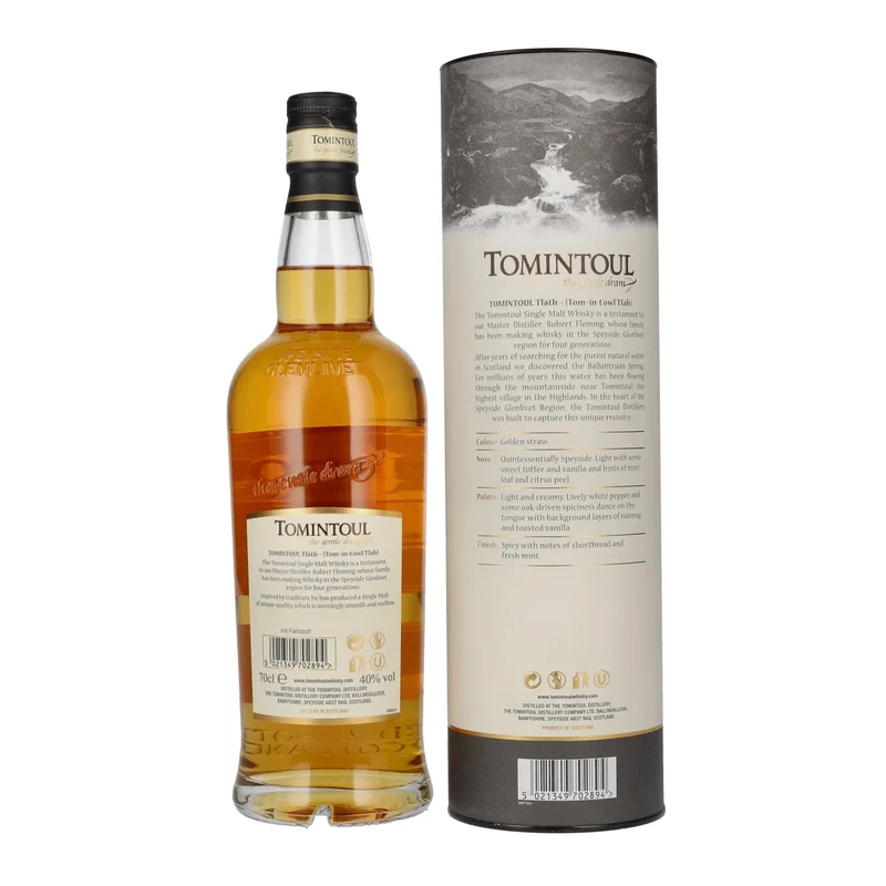 Tomintoul Tlàth Single Malt Scotch Whisky 40% Vol. 0,7l in Geschenkbox