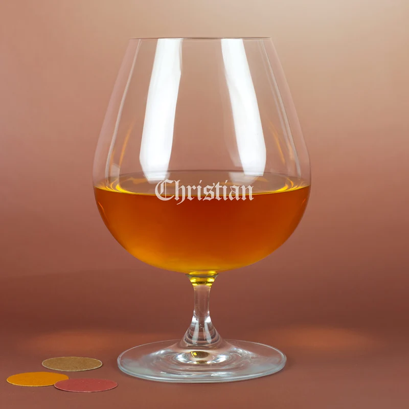 Leonardo Cognacschwenker mit klassischer Gravur des Namens | Personalisiertes Geschenk für Genießer