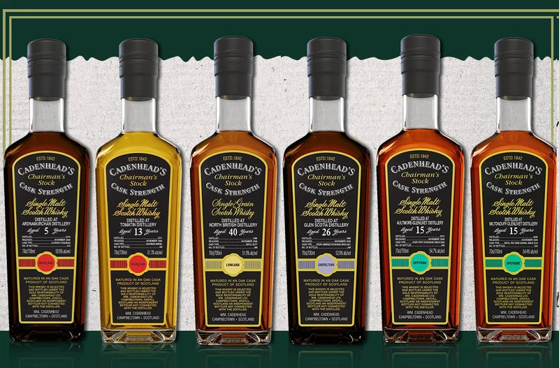 X Glen Scotia 1999 Single cask Chairman`s Stock Cadenhead's 26y 0,7l 52,8 %vol. schwarzes Eti