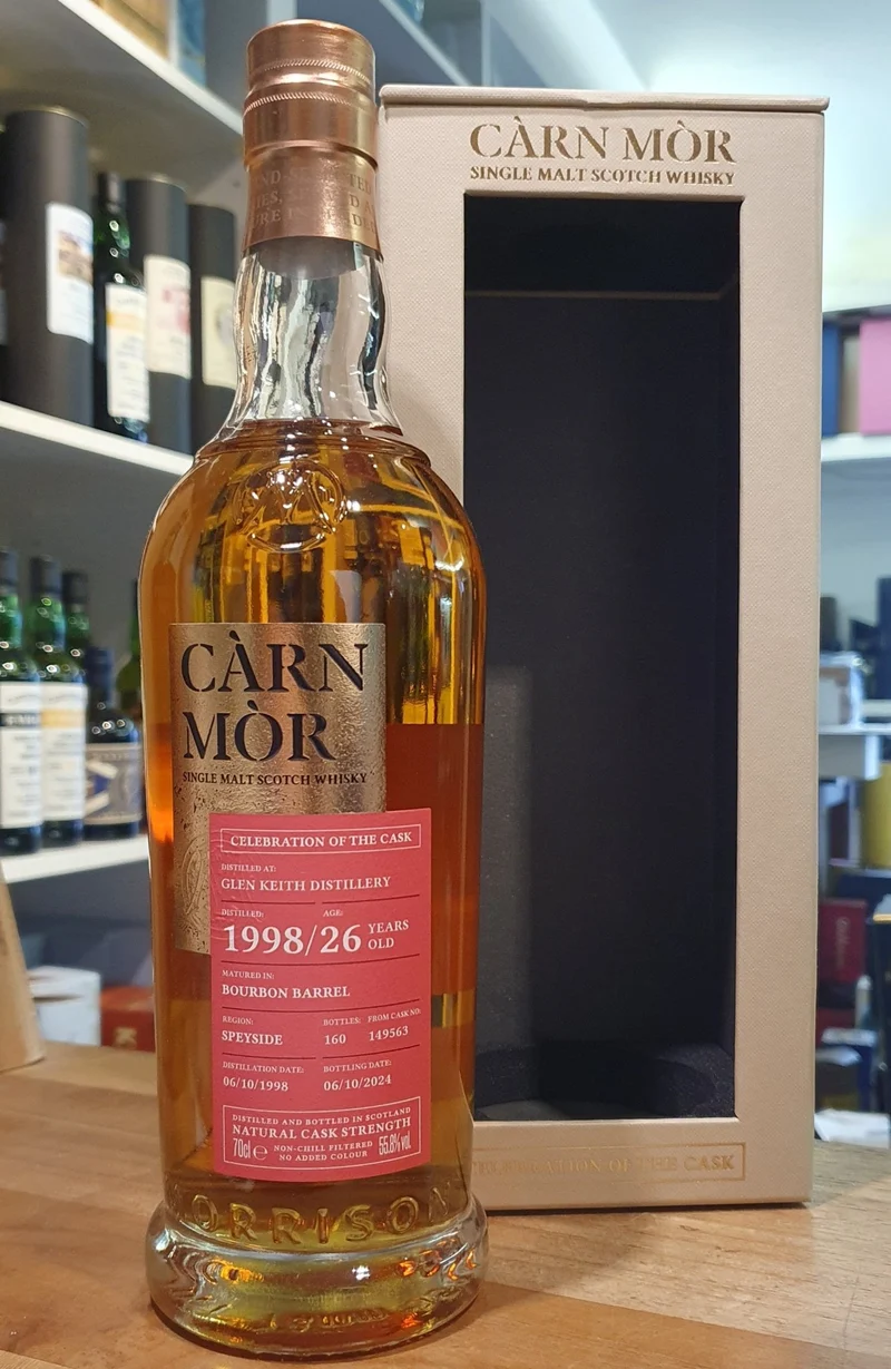 X Glen Keith 1998 Bourbon Barrel cask 0,7l 55,8 % vol COC Carn Mor Celebration of the Cask Whisky