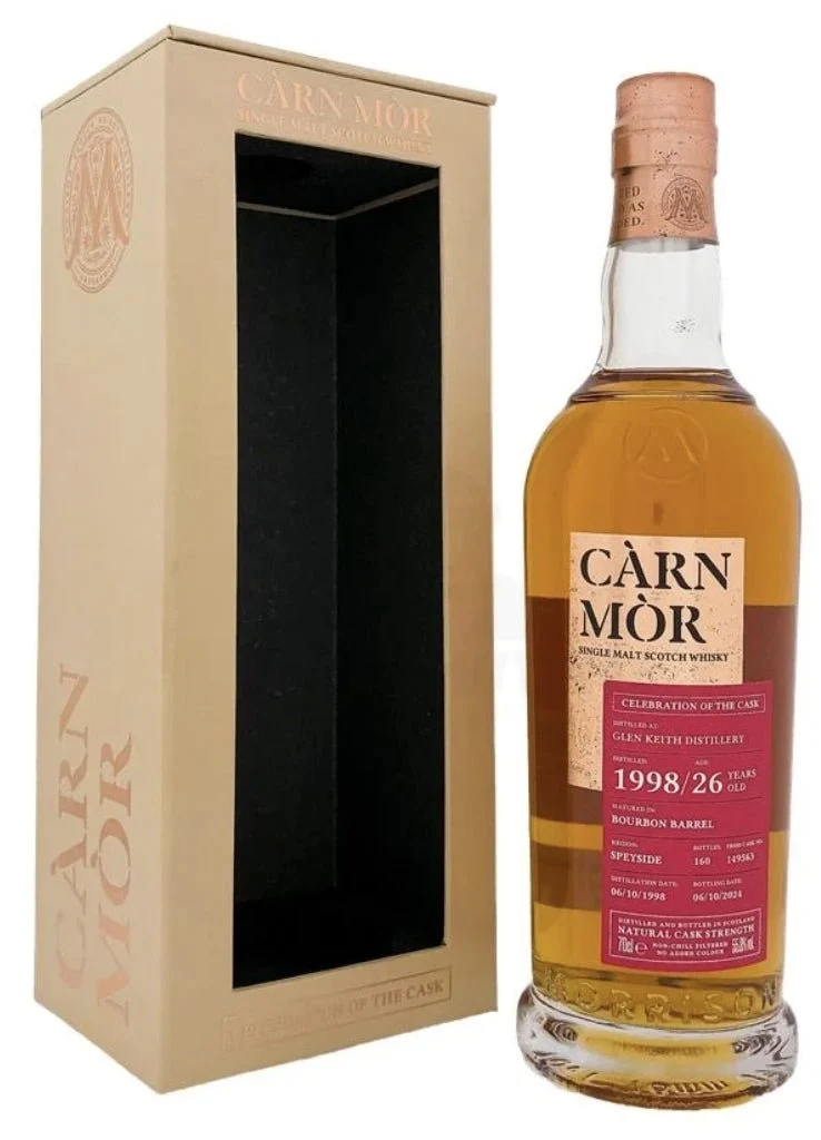 X Glen Keith 1998 Bourbon Barrel cask 0,7l 55,8 % vol COC Carn Mor Celebration of the Cask Whisky