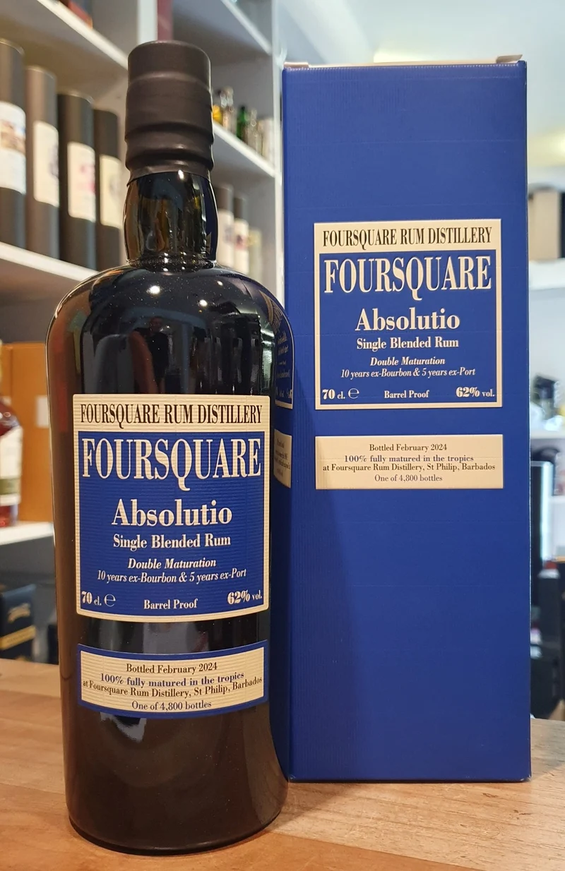 Foursquare 15 y Absolutio Velier Single Blended Rum 62 %vol. 0,7L Rum
