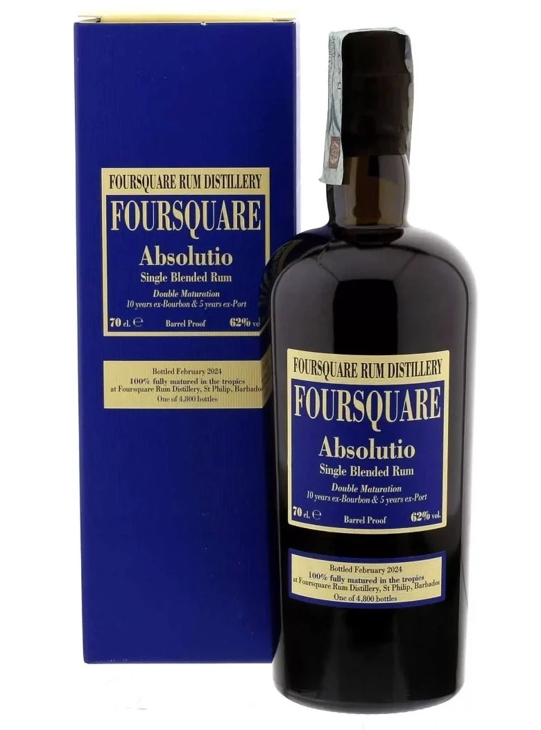Foursquare 15 y Absolutio Velier Single Blended Rum 62 %vol. 0,7L Rum