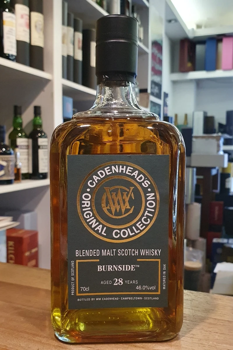 X Burnside 28 Jahre Cadenhead's Bourbon cask Whisky 0,7l 46 %vol.