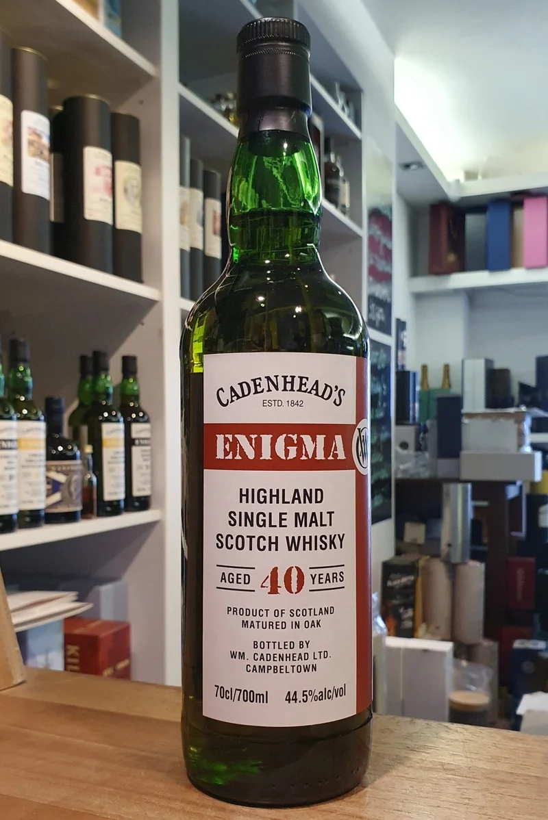 X Enigma 40 Jahre Highland HIG.3A. Cadenhead's Whisky 0,7l 44,5 %vol.