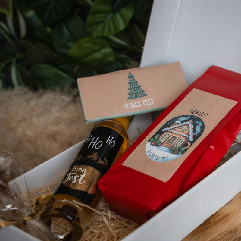 Tee Weihnachtsgeschenk | weihnachtlicher Tee, Schokolade und Likör