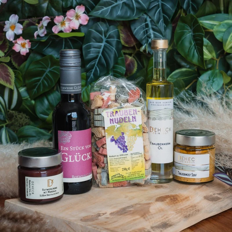 Wine & Dine Geschenkset | Geschenk für Weinfreunde mit Wein & Feinkost