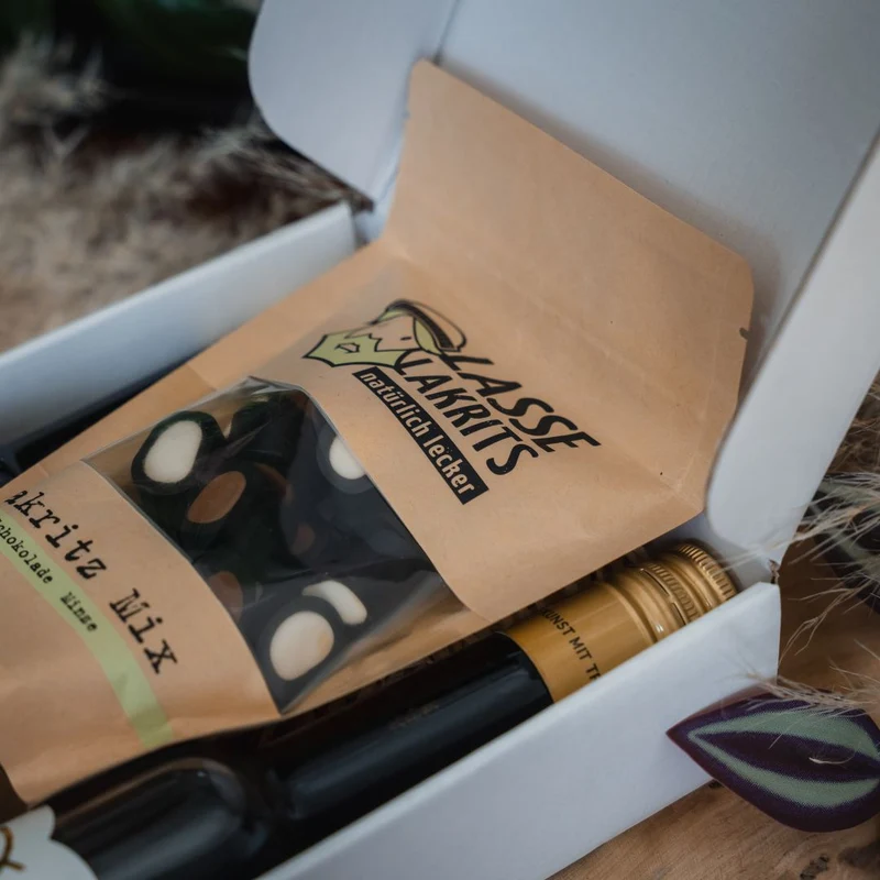 Lakritz Geschenk-Set | Geschenk für Laktritz Liebhaber | Lakritz Liköre & Lasse Lakritz