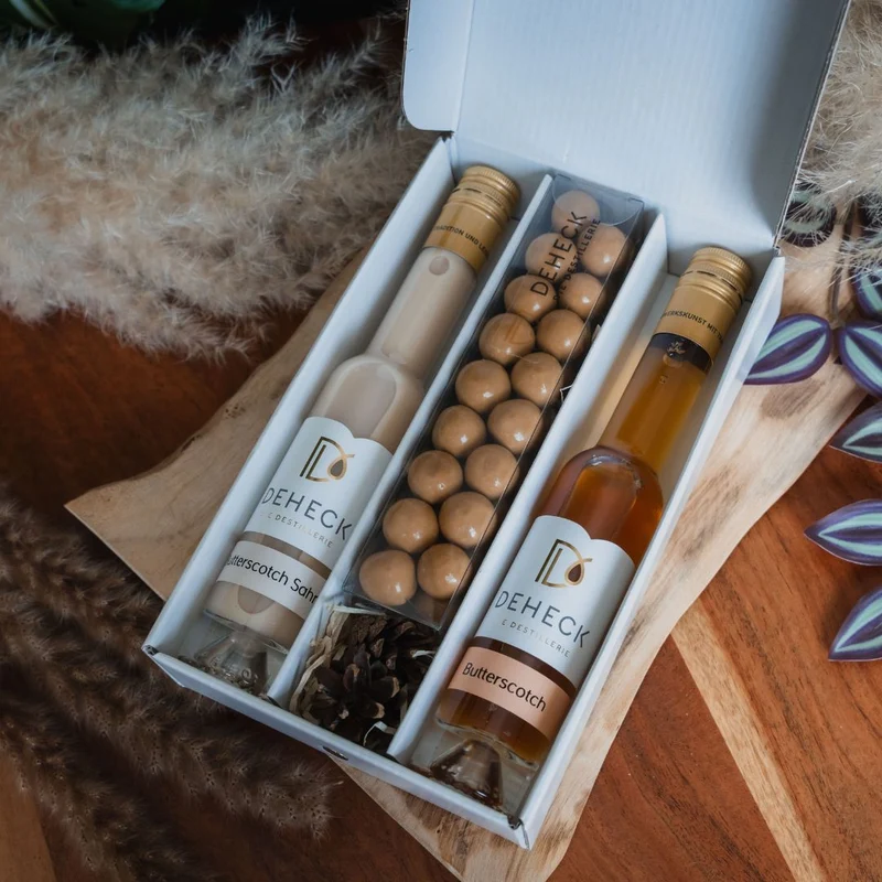 Butterscotch Geschenk-Set | Butterscotch Liköre & Butter-Scotch Süßigkeit